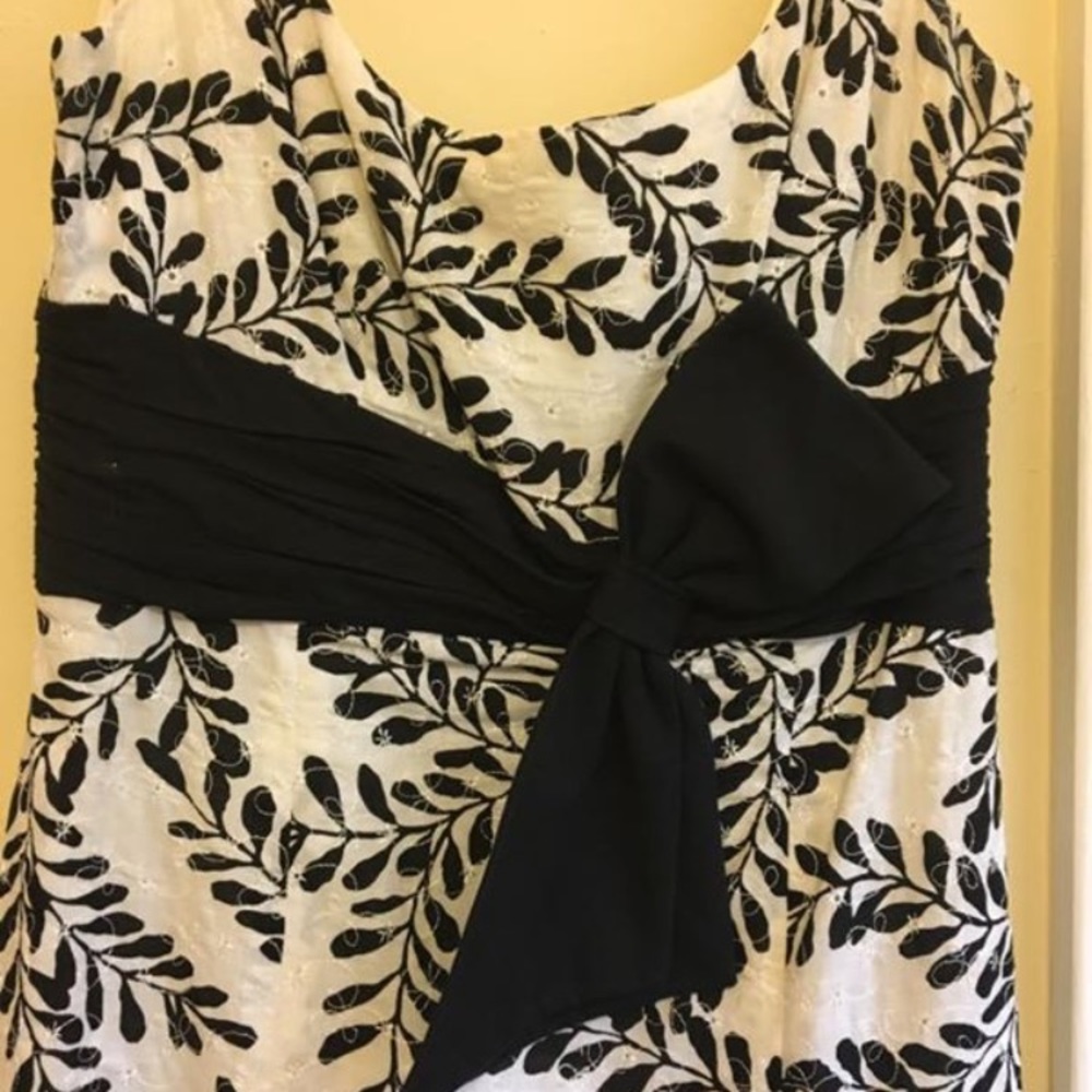 Black and white floral dress - Picture 5 of 6